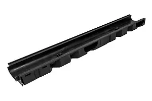 Комплект: Лоток Европартнер 60 мм с пластиковыми решетками черными "Ромбы" 1 метр 2